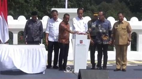 Habiskan Anggaran Rp Miliar Jembatan Otista Bogor Diresmikan Jokowi