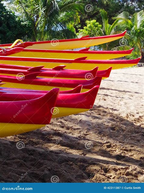 Outrigger Canoes Espiritu Santo Royalty Free Stock Photography