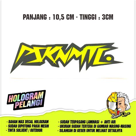 Jual Psknmtc Print Cutting Sticker Psknmatic Stiker Hologram Pasukan