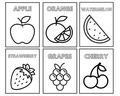 Printable Coloring Pages Of Fruit [2025]
