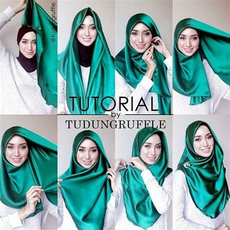 Cara Nak Pakai Tudung Shawl Yang Simple