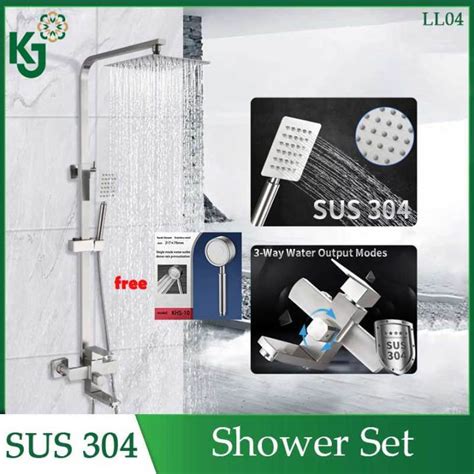 KJ Shower Set For Bathroom High Pressure Hot And Cold Stainless