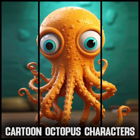 artstation  cartoon octopus characters