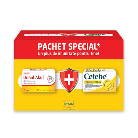 Pachet Urinal Akut 10 Tablete Cetebe Vit C 500 Mg 30 Caps Farmacia