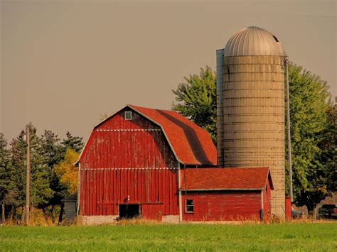 Old Red Barn And Silo Photograph By Victoria Sheldon