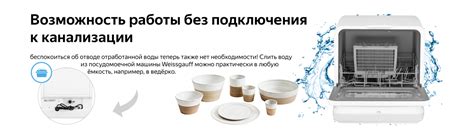 Настольная посудомоечная машина с резервуаром Weissgauff TDW 4036 D ...