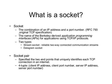 Socket Programming