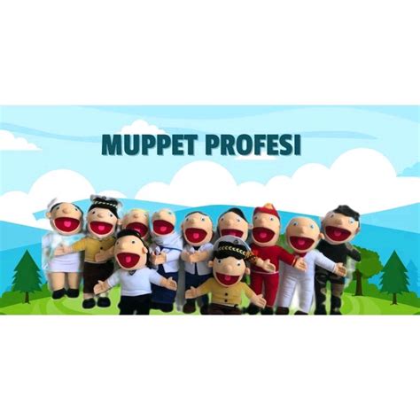 Jual Boneka Tangan Muppet Cm Karakter Profesi Peraga Dongeng Hand