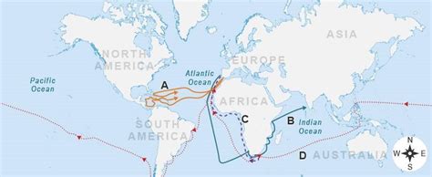 The Map Shows Routes Of Early European Brainly