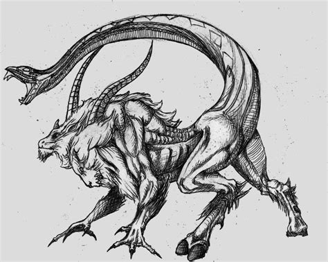 Chimera Chimera Tatto Chimera Tattoo Design