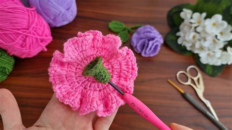 3d⚡💯wow Amazing💯👌 😍 Super Easy Very Useful Crochet Keychain Flower Sell And Give As A T