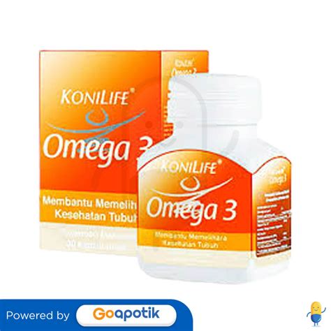 Konilife Omega Botol Kapsul Kegunaan Efek Samping Dosis Dan