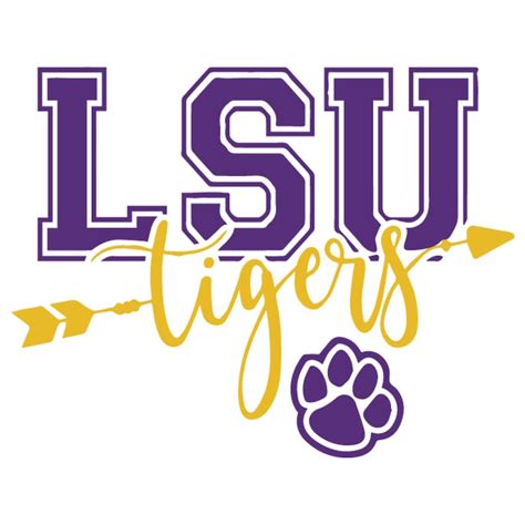 Lsu Tigers Svg Geaux Tigers Louisiana State University Etsy