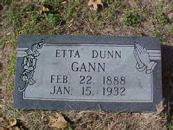 Etta Dunn Gann 1888 1932 Mémorial Find a Grave