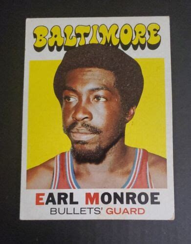 1971 Topps 130 Earl Monroe Hof Ebay