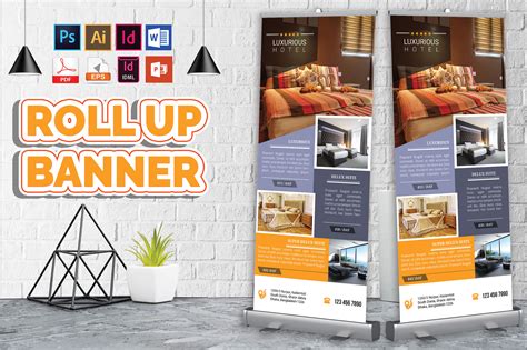 Hotel Rollup Banner Vol Graphic By Imagine Design Studio Creative