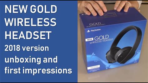 Sony Playstation New Gold Wireless Headset UNBOXING and REVIEW - YouTube