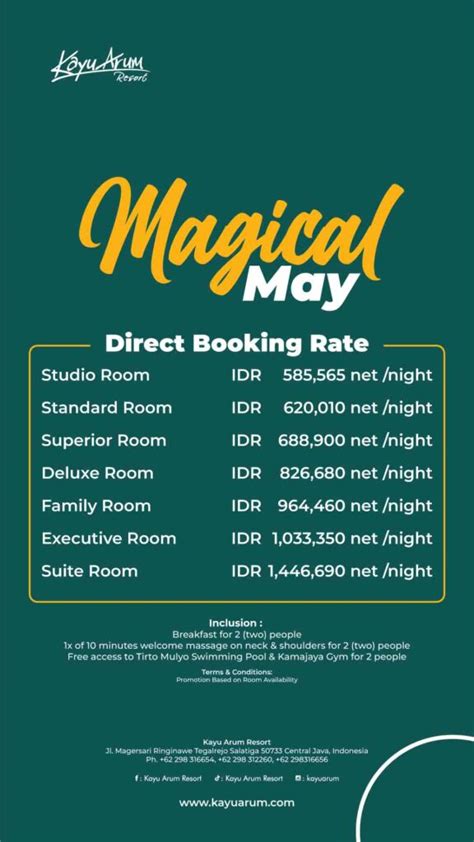 Spesial Promo Dibulan Januari Kayu Arum Resort