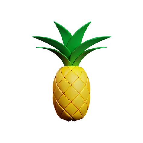 Pineapple 3d Rendering Icon Illustration 28607869 Png