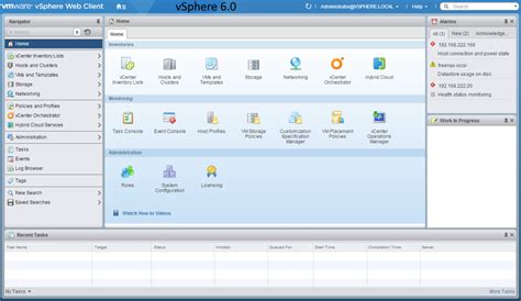 Vmware Vsphere 6 0 Web Client Enhancements