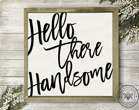 SVG Good Morning Gorgeous Hello There Handsome Bedroom Etsy