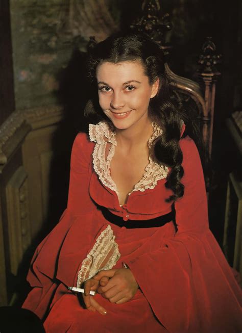 Colorized Vivien Leigh On The Set Of Gone With The Wind R