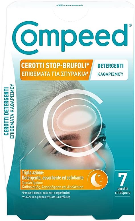 COMPEED Cerotti Stop Brufoli Detergenti Purificano Esfoliano E