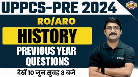 Uppcs Pre Preparation Ro Aro Classes History Previous Year