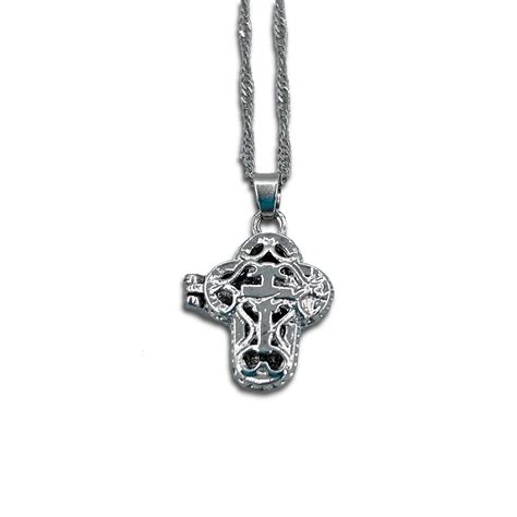 Silver Locket Cross Holy Archangel Candles