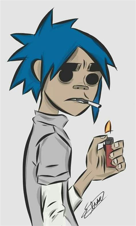 D Esas Epocas De Locura Desenho New School Gorillaz Fan Art