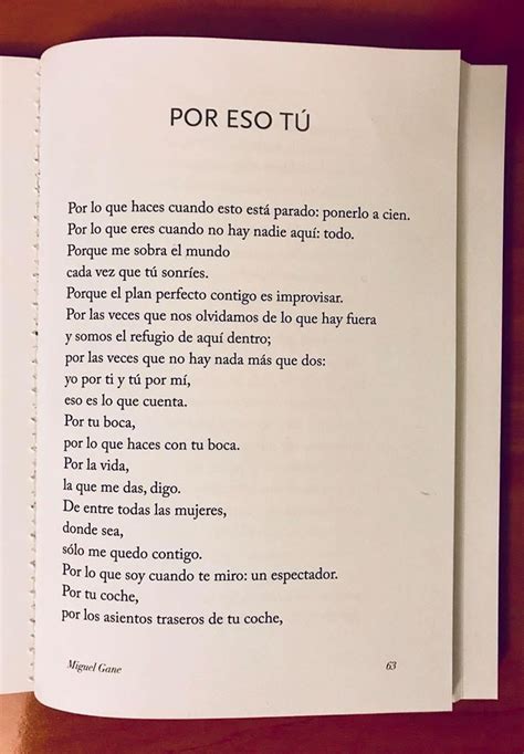 Miguel Gane Por Eso Tú 1 De 3 Frases De Libros Romanticos Citas