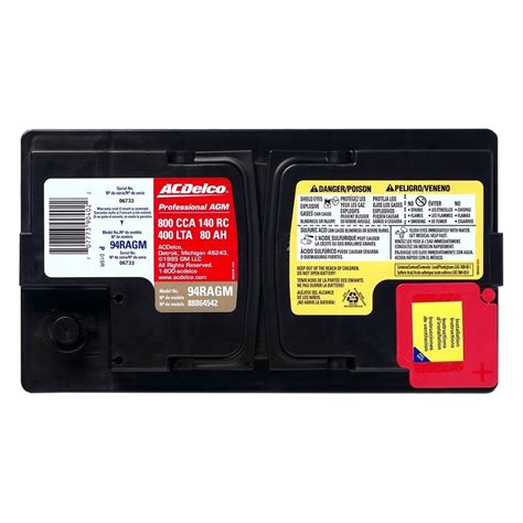 94ragm Acdelco Professional Agm Heavy Duty Battery Ebay