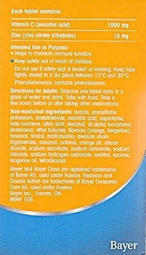 Redoxon Double Action Orange Effervescent Tablets 1000mg Vitamin C