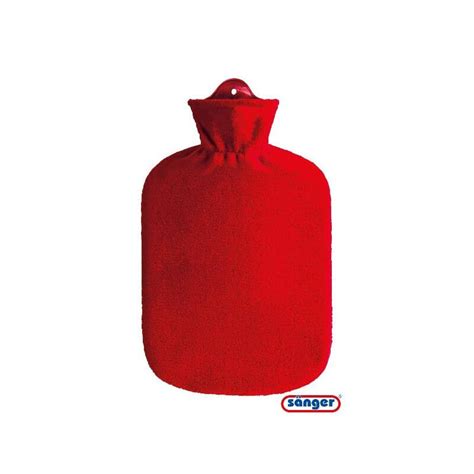 Buy Singer Hot Water Bottle Fleece Cover Red 2 Liter 1pc Kanela