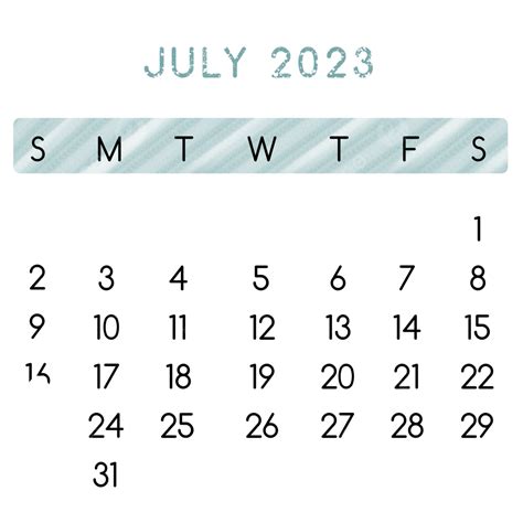 Calendario Julio Png Vectores Psd E Clipart Para Descarga Cloobx