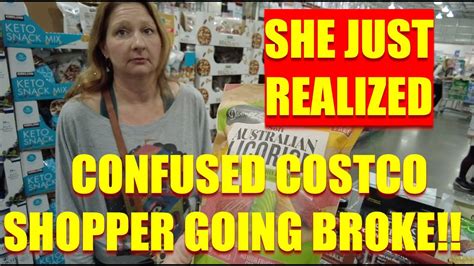 Confused Costco Shopper Buying Too Much Food Food Prices Keep Going