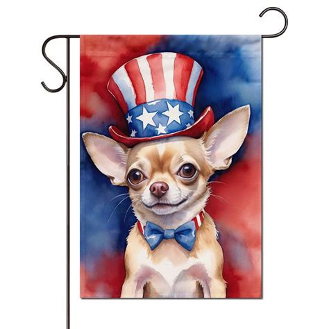 Chihuahua Flag – American Patriot (Garden) | DogShoppe.net