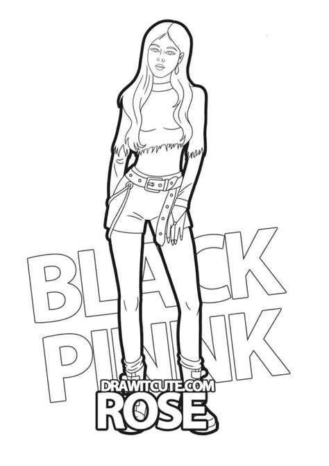 Blackpink Coloring Pages Free Printable Coloring Pages