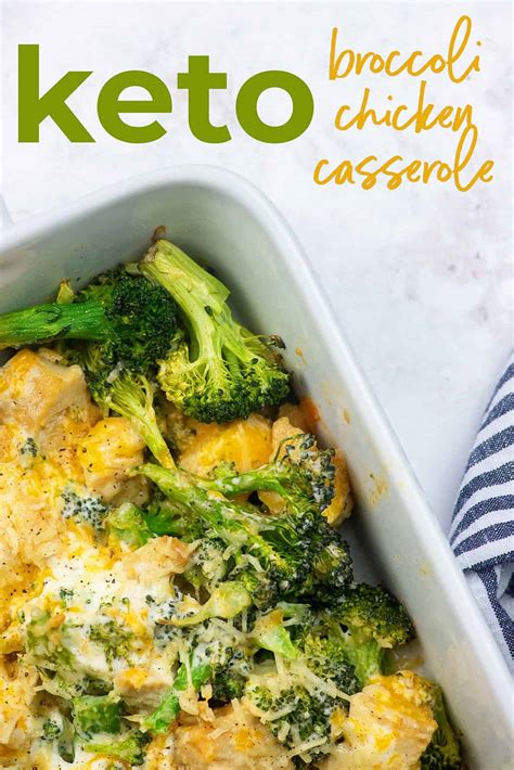 Extra Cheesy Keto Chicken Broccoli Casserole | That Low Carb Life