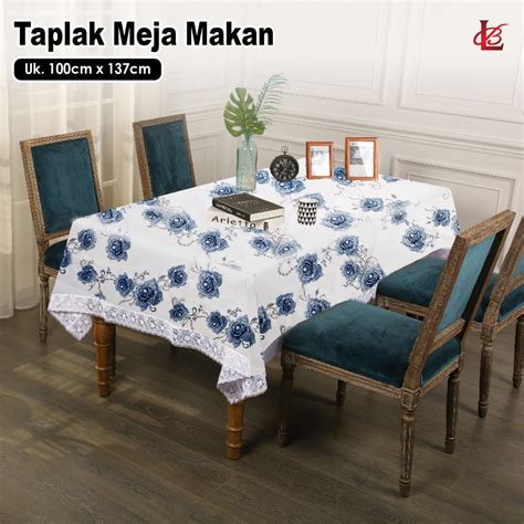 Jual Taplak Meja Makan Ukuran Cm X Cm Taplak Meja Peva Anti Air