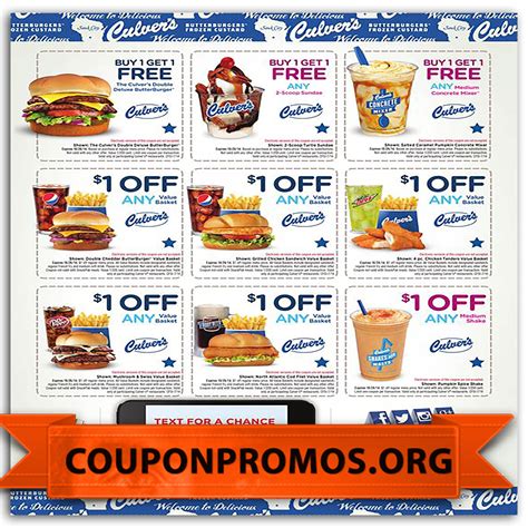 Printable Culvers Coupons - Printable Words Worksheets