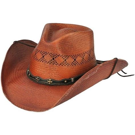 Cavenders Dark Brown Shantung Vent Straw Cowboy Hat 19 Liked On