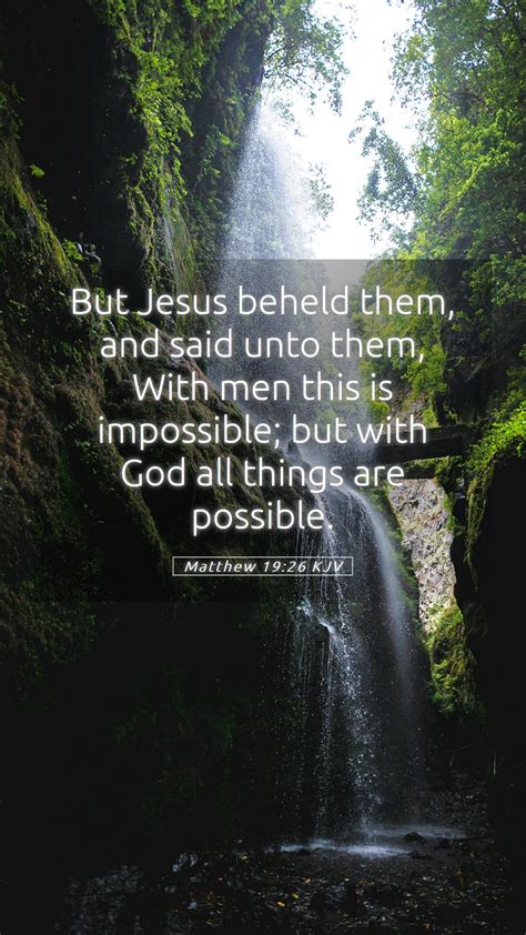 Matthew Kjv Mobile Phone Wallpaper But Jesus Beheld Them And