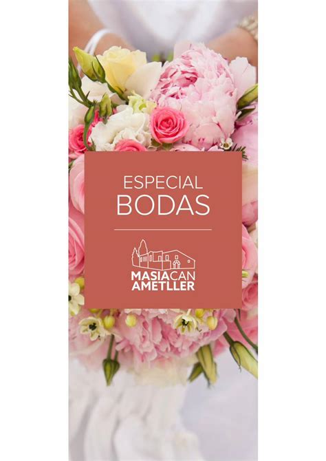 PDF ESPECIAL BODAS Masia Can Ametllercanametller Docs Masia Can