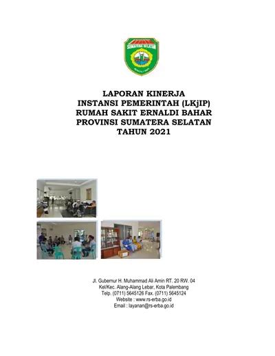 Laporan Kinerja Instansi Pemerintah Lkjip Rumah Sakit Ernaldi Bahar