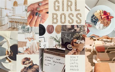 Download Collage For Girl Boss Aesthetic Computer Wallpaper ...