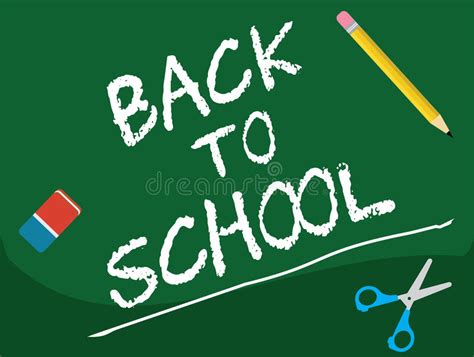 Back To School Board Stock Illustration Illustration Of Ruler 76488400