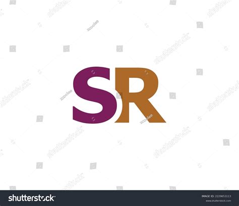 Sr Logo Design Vector Template Stock Vector (Royalty Free) 2229653113 | Shutterstock