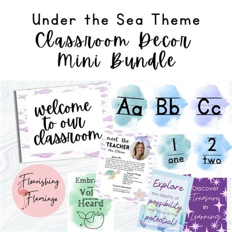 Mermaid Themed Classroom Decor Etsy