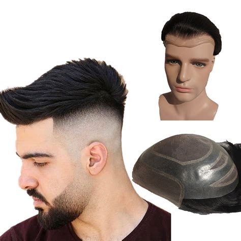 Toupee For Men Hair Pieces For Men Nlw European Human Hair Replacement